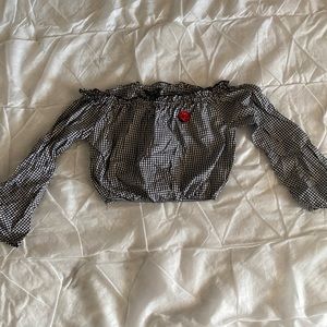 Society Wear Plaid Blouse